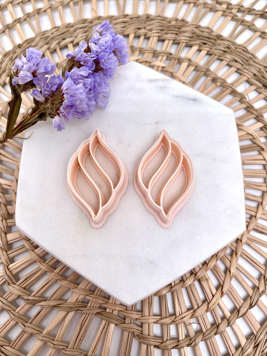 Teardrop stripes (set) | Clay cutter