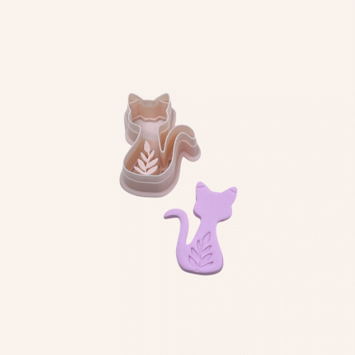 Flower cat (set) | Clay cutter
