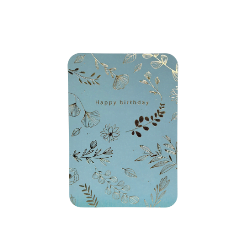 Wenskaart 'Happy birthday' | Pastel groen