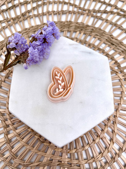Butterfly flower (set) | Clay cutter