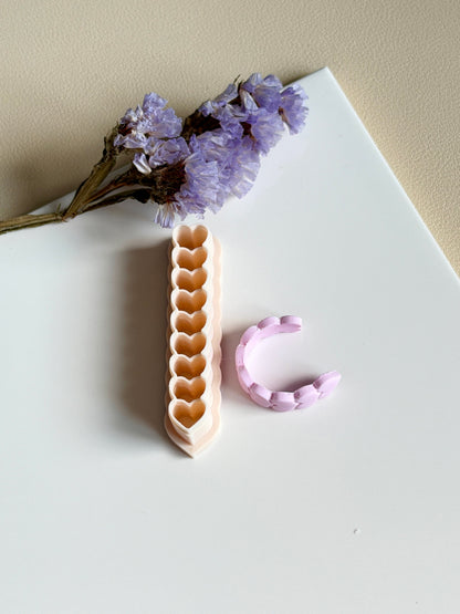 Hearts huggie | Clay cutter