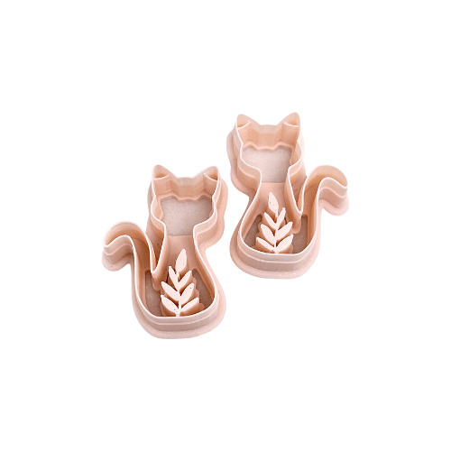 Flower cat (set) | Clay cutter