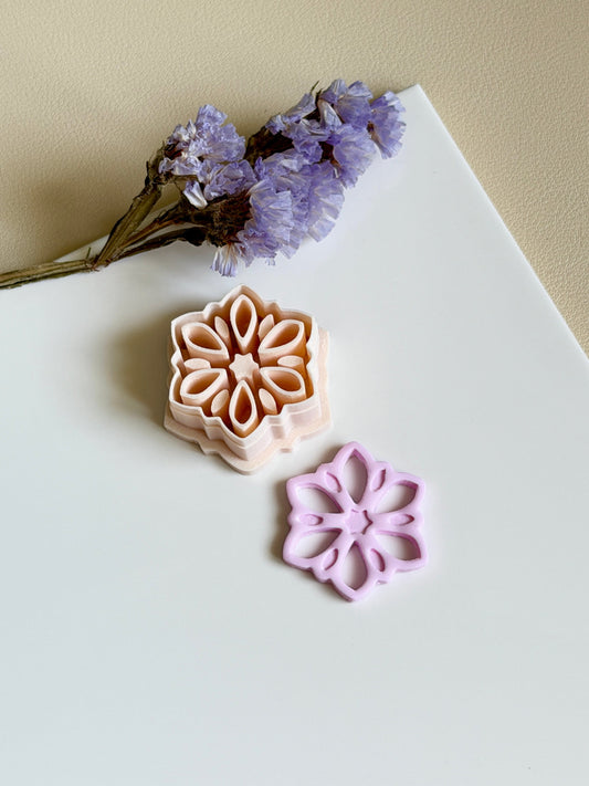 Detailed snowflake | Clay cutter