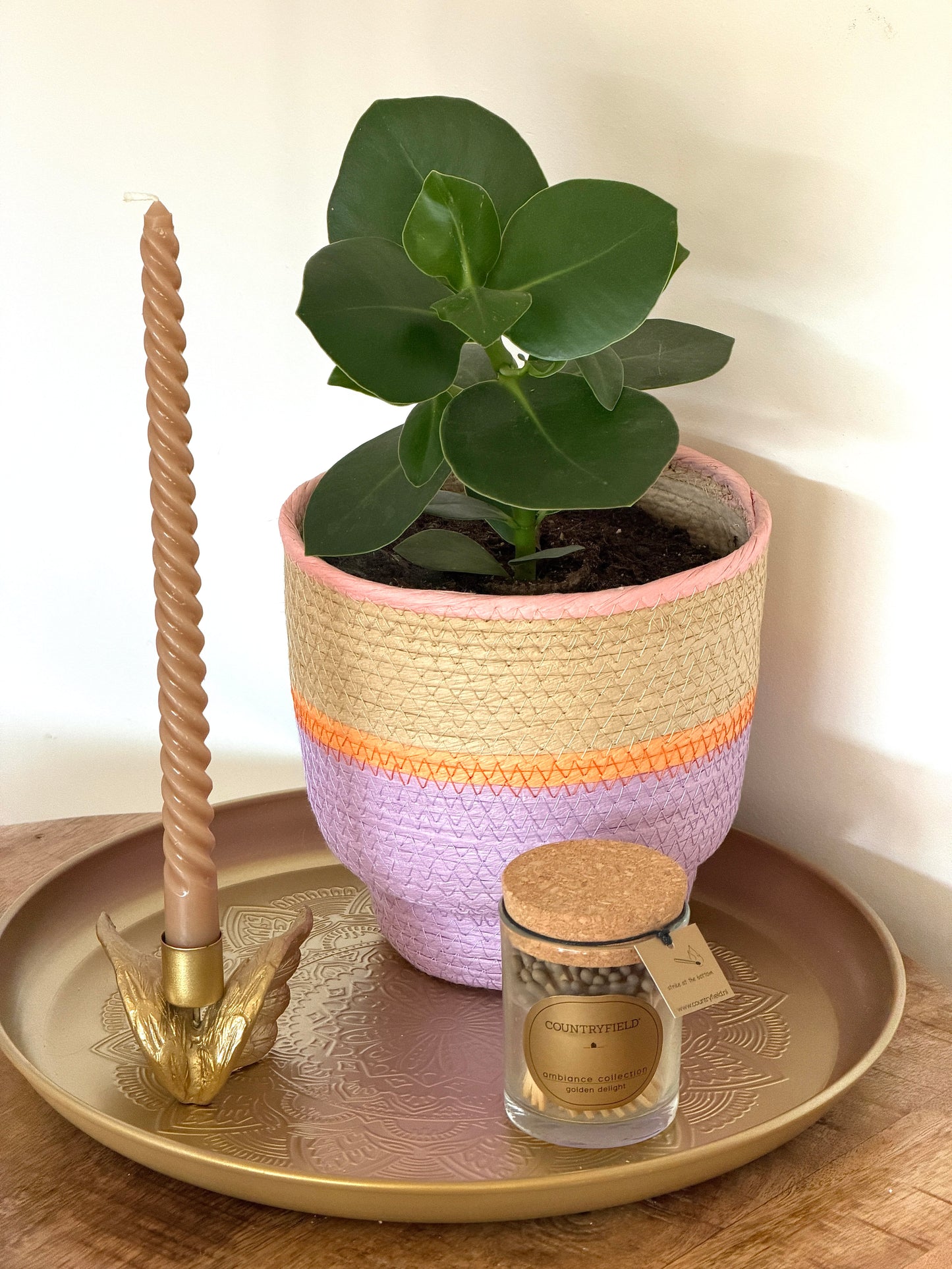 Dinerkaars swirl - 30 cm | Beige