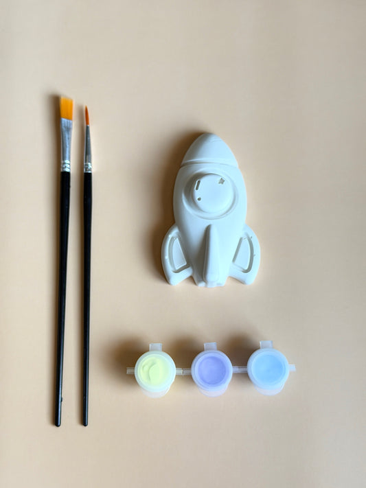 DIY-verfset Raket | Jesmonite
