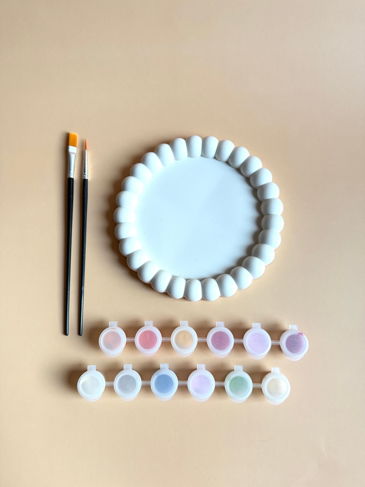 DIY-verfset schaaltje bubbel rond | Jesmonite