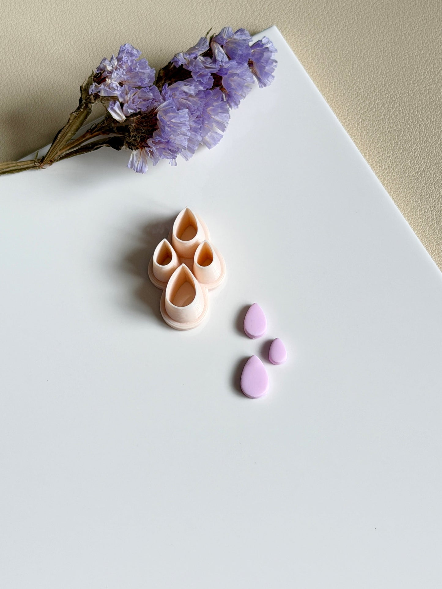 Drop petals | Clay cutter