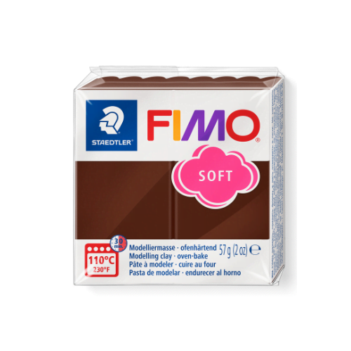 FIMO Soft polymeerklei | Chocolade bruin, nr. 75 - 57 gram