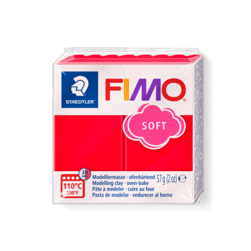 FIMO Soft polymeerklei | Indisch rood, nr. 24 - 57 gram