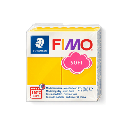 FIMO Soft polymeerklei | Zonnebloem geel, nr. 16 - 57 gram