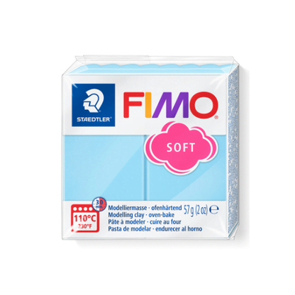 FIMO Soft polymeerklei | Pastel blauw nr. 305 - 57 gram