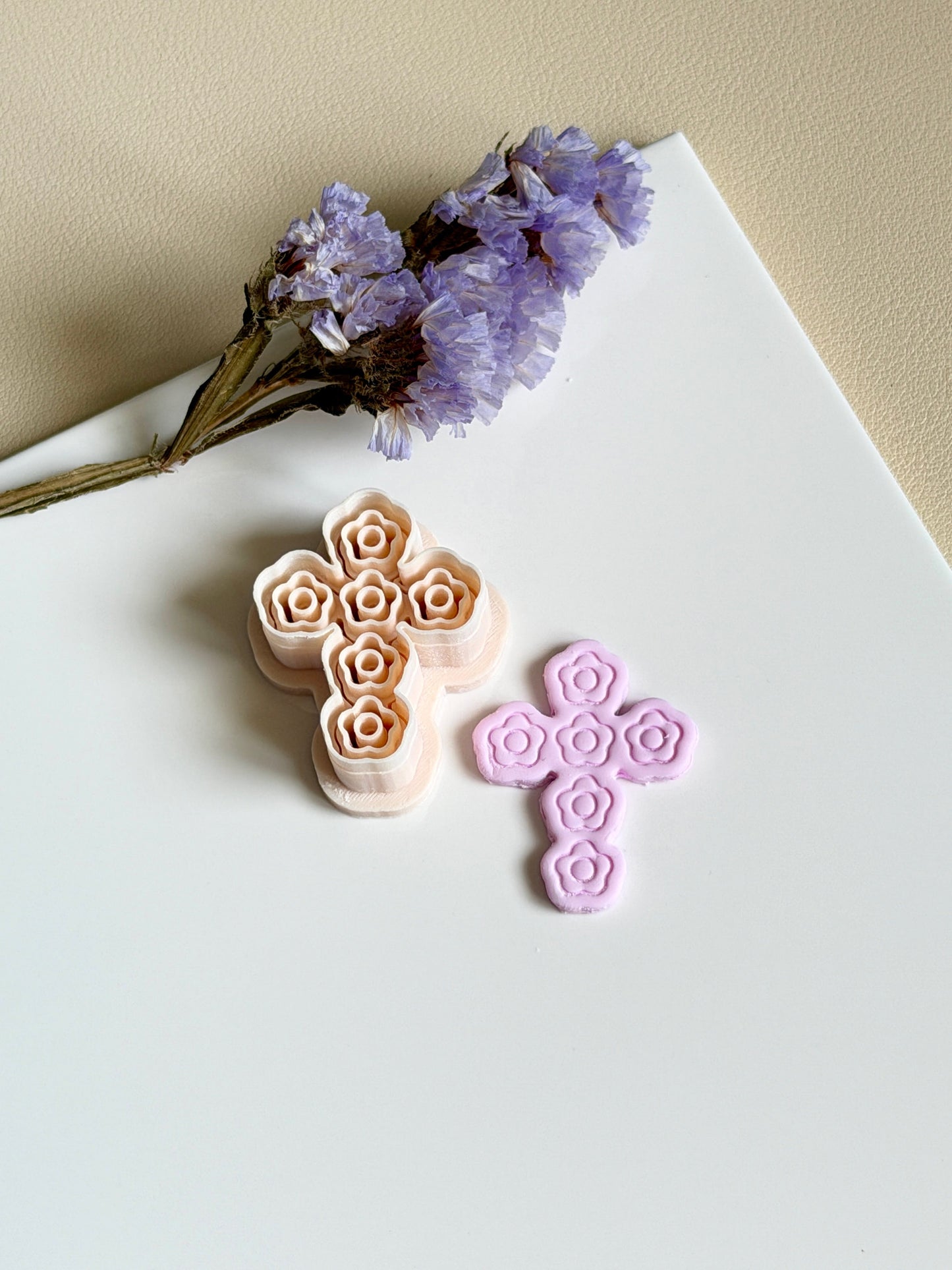 Flower cross | Clay cutter