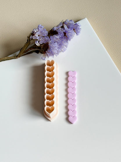 Hearts huggie | Clay cutter