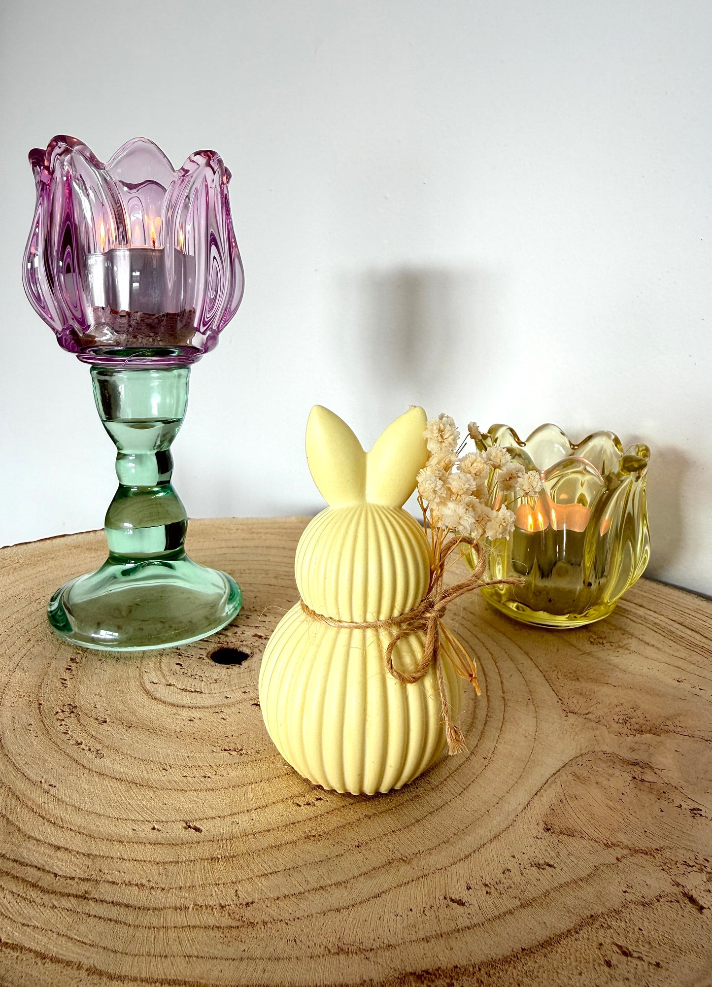 Jesmonite haasje | Pastel geel