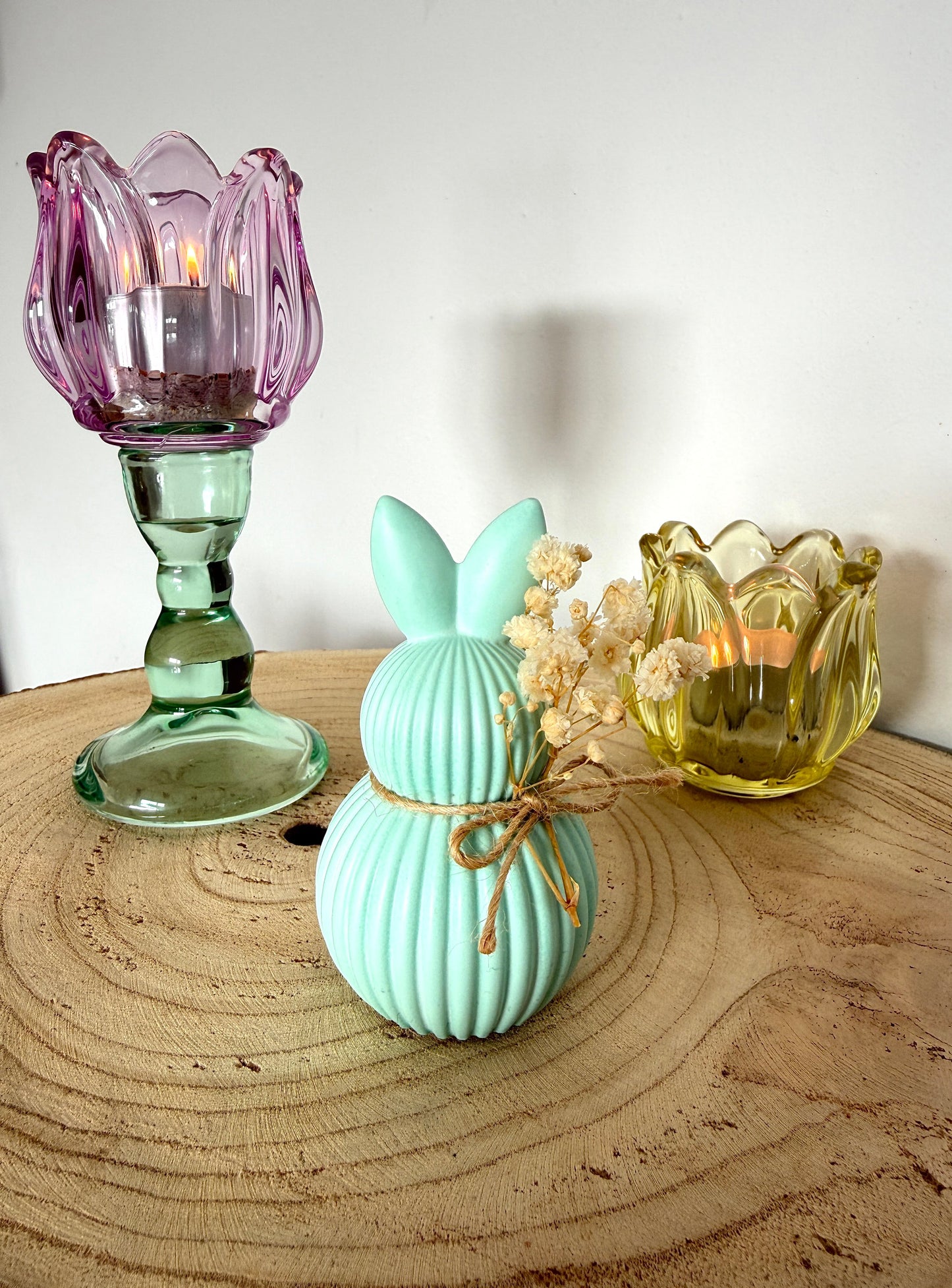 Jesmonite haasje | Pastel groen