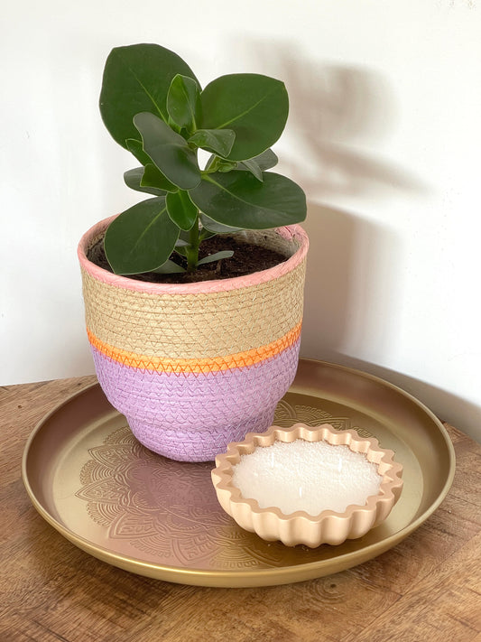 jesmonite schaaltje wave neige zand impressie