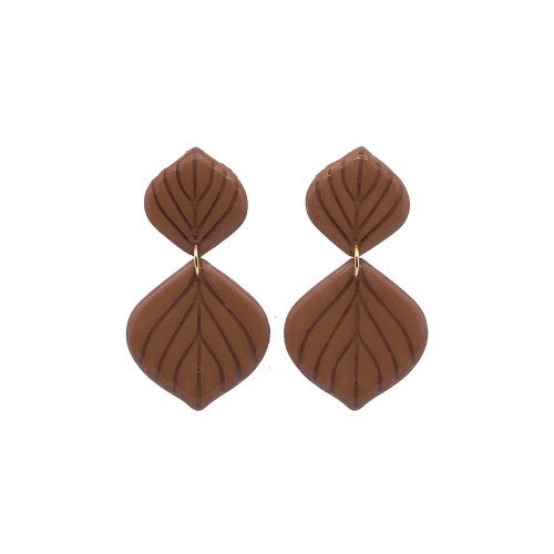 Oorbellen Bella | Chocoladebruin - Soft Balance