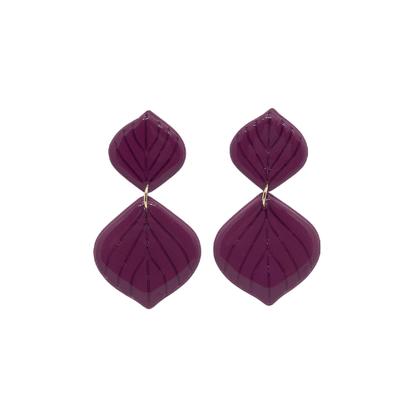 Oorbellen Bella | Donkerpaars - Soft Balance