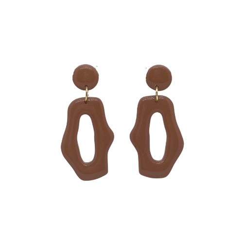 Oorbellen Ellis | Chocoladebruin - Soft Balance