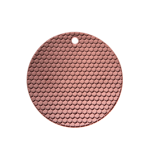 Siliconen mat rond | Bruin