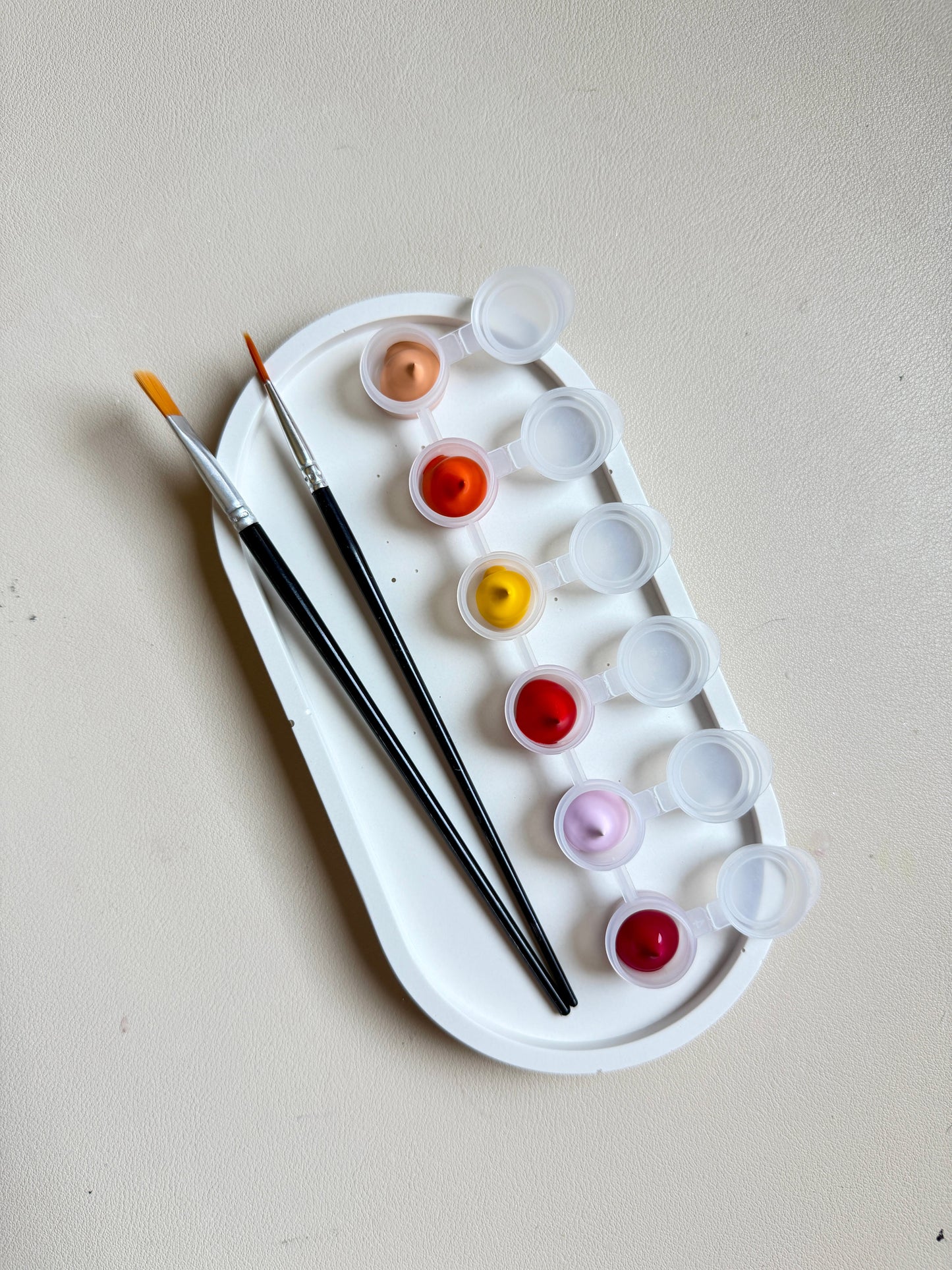 DIY-verfset schaaltje bubbel rond | Jesmonite