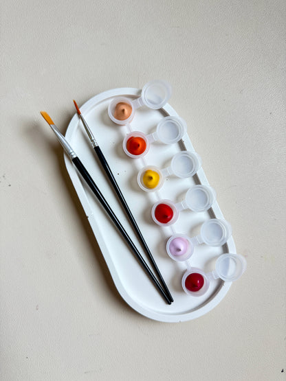 DIY-verfset schaaltje bubbel rond | Jesmonite