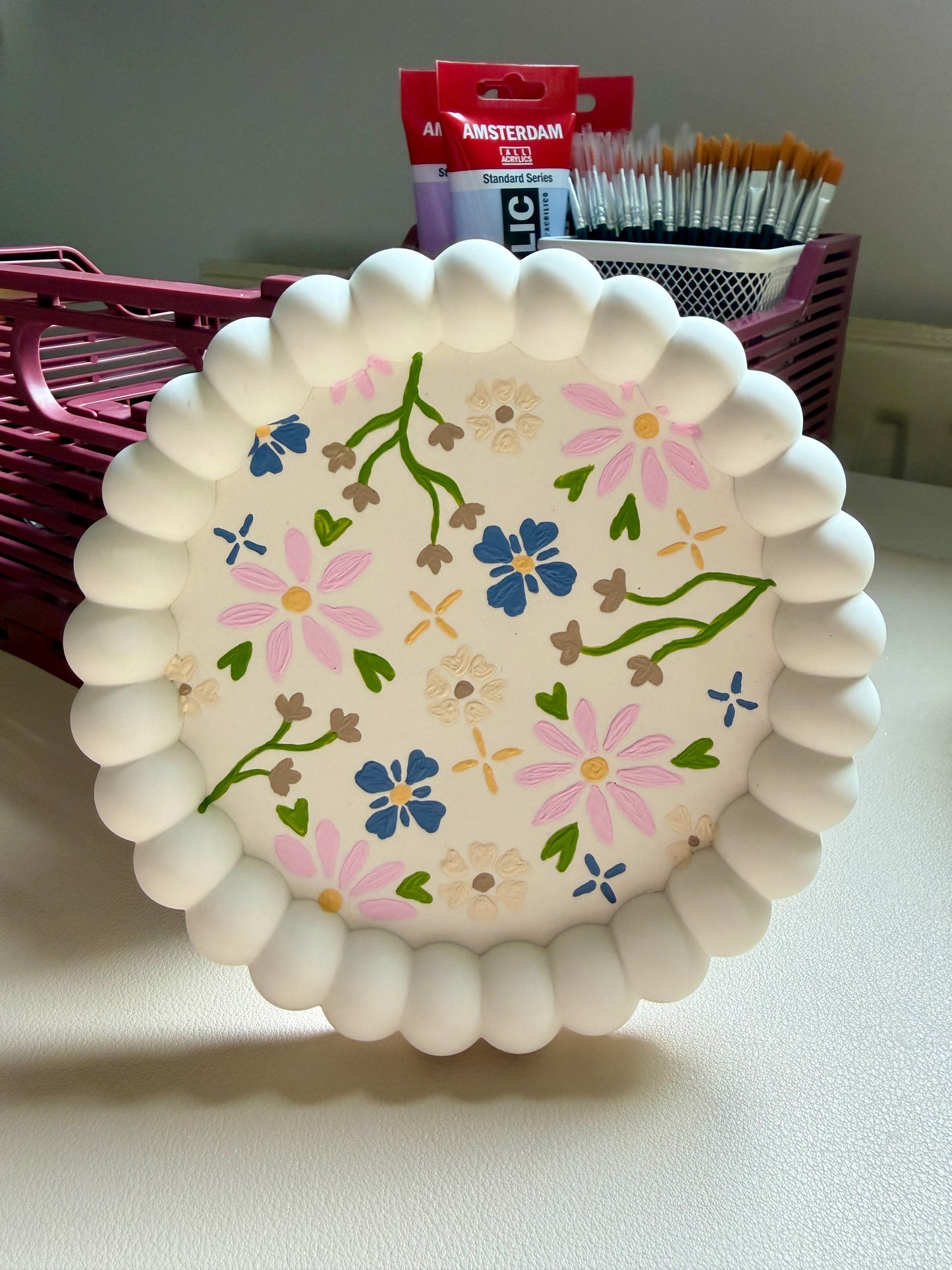 DIY-verfset schaaltje bubbel rond | Jesmonite