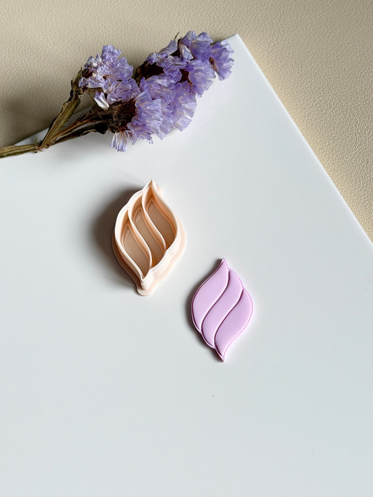 Teardrop stripes (set) | Clay cutter